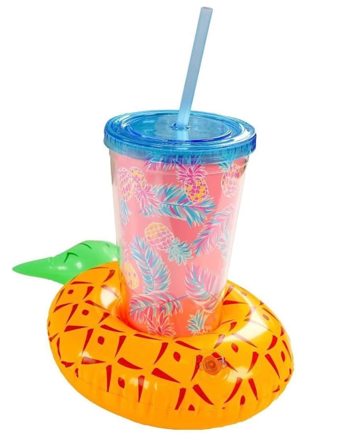 Simply Southern 16 oz Tumbler with Floatie (Pineapple)