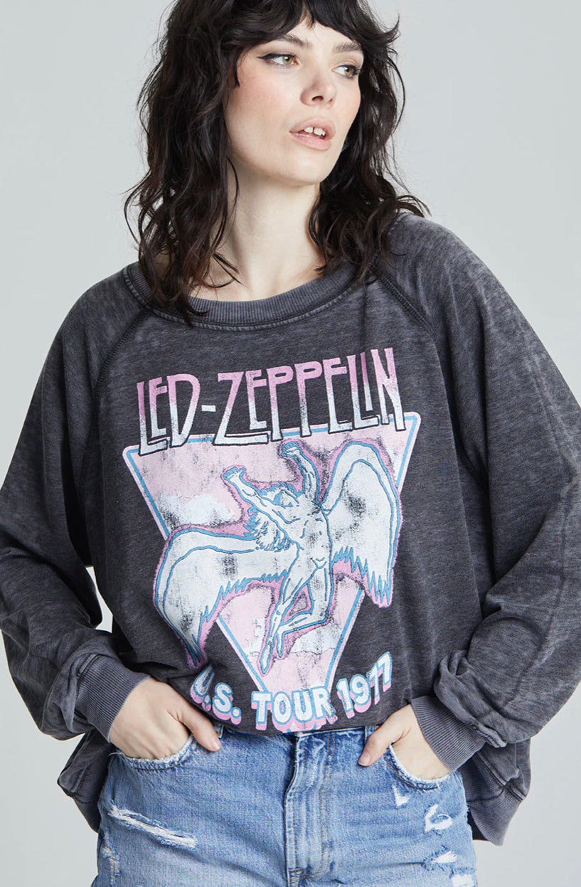 Recycled Karma Led Zeppelin U.S. Tour 1977 Sweatshirt