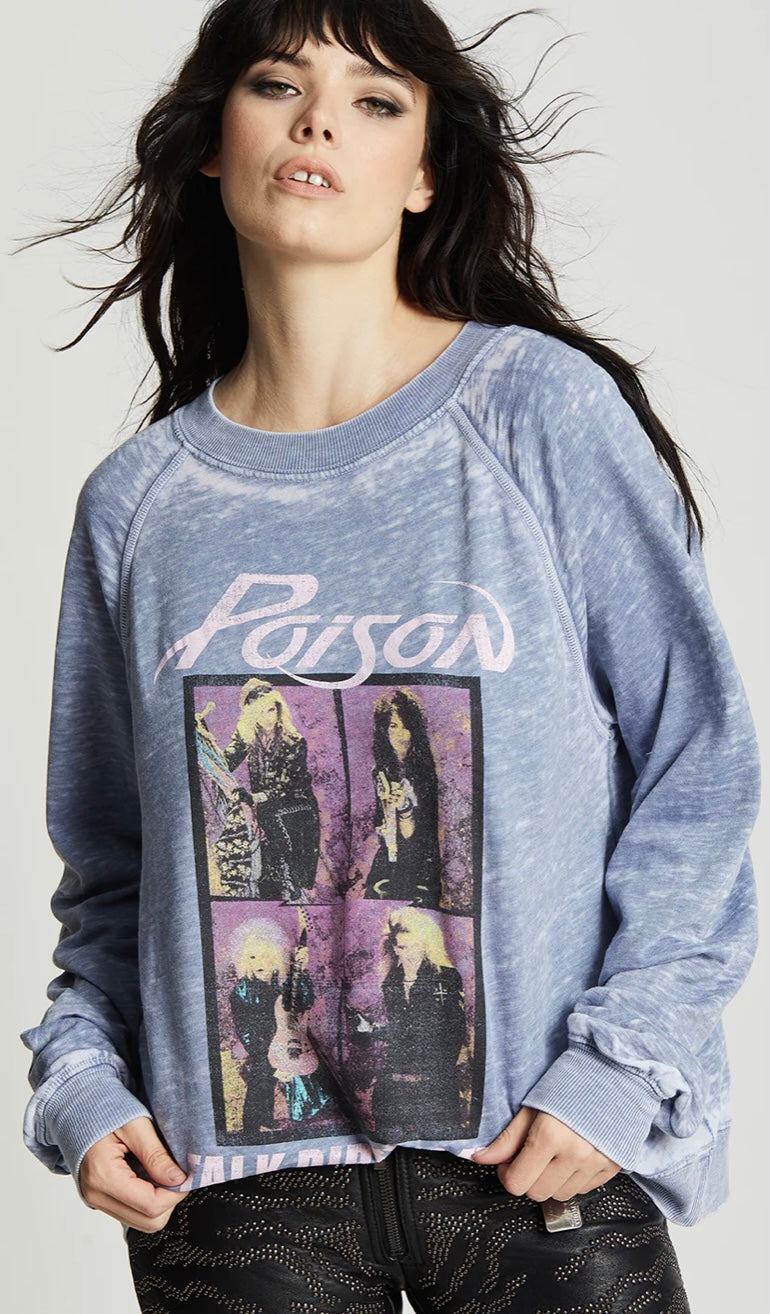 Recycled Karma Poison Talk To Me Sweatshirt