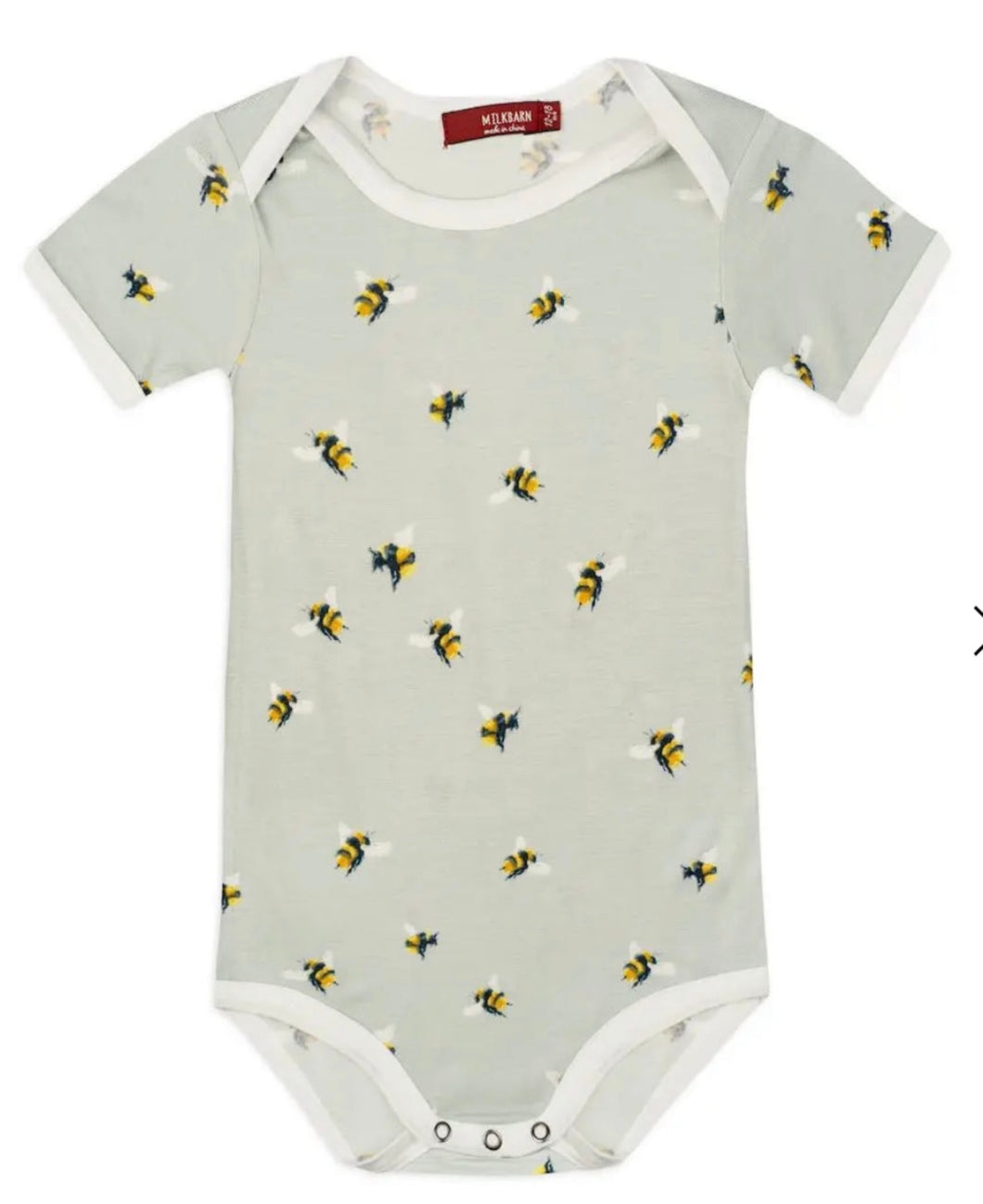 Milkbarn Short Sleeve One Piece , Bumblebee