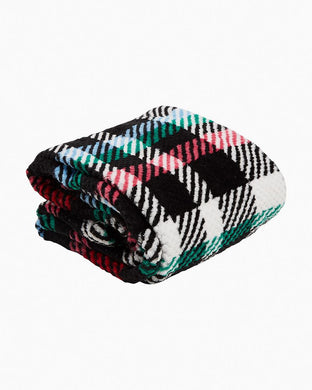 Vera Bradley Cozy Life Waffle Throw Blanket 'Ribbons Plaid'