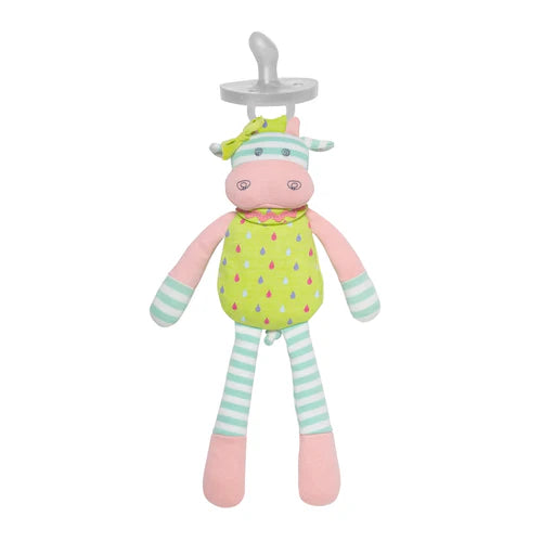 Apple Park Belle Cow Pacifier Buddy