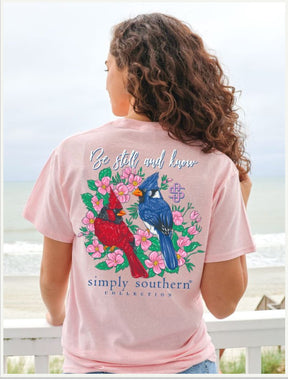 Simply Southern Cardinal Be Still And Know Tee