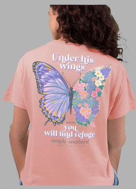 Simply Southern Under His Wings Butterfly Tee