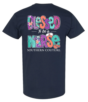 Southern Couture Blessed Nurse Tee