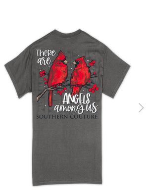 Southern Couture Cardinal Angels Among Us Tee