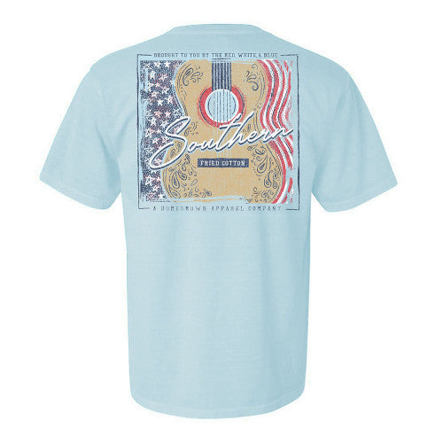 Southern Fried Cotton Guitar Tee