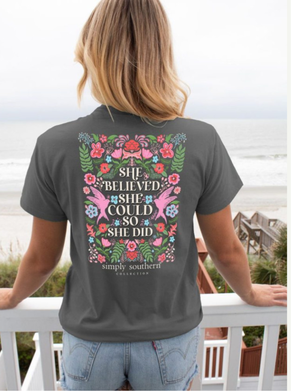 Simply Southern She Belived Tee