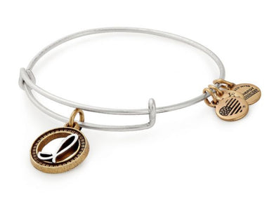 Alex and Ani, Two Tone Initial Bracelet letter I