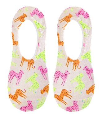 Living Royal No Show Socks , Cheetah
