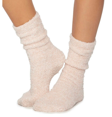 Barefoot Dreams CozyChic Heathered Fleece Socks, Dusty Rose