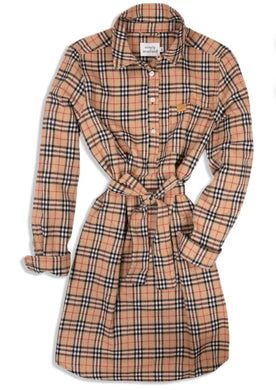 Simply Southern Button Down Flannel Dress Hay Market