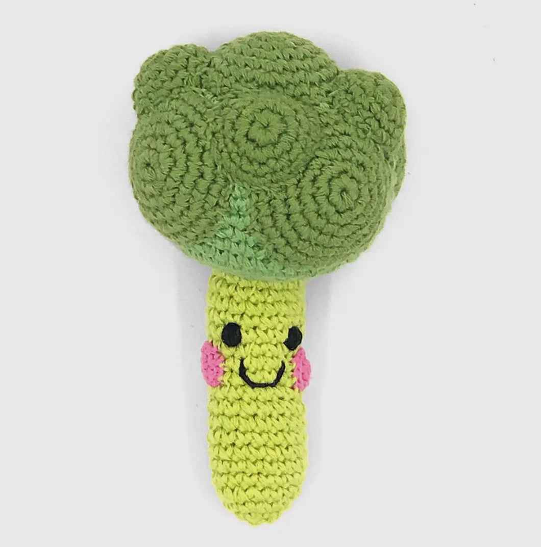 Peeble ,  broccoli baby rattle