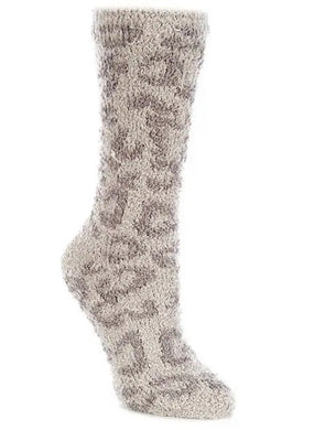 Barefoot Dreams CozyChic Women's Barefoot In The Wild Socks, Linen-Warm Grey