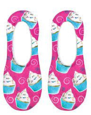 Living Royal No Show Socks , Cupcake