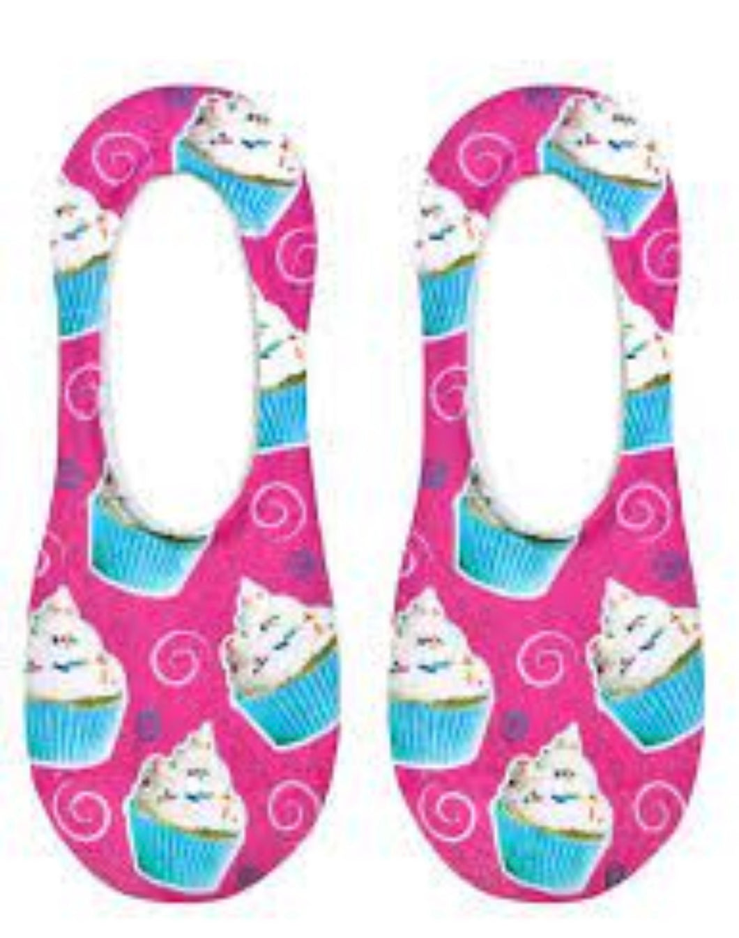 Living Royal No Show Socks , Cupcake