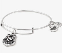 Alex and Ani, Law Enforcement Charm Bangle Silver