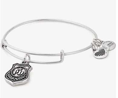 Alex and Ani, Law Enforcement Charm Bangle Silver