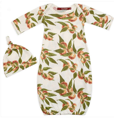 Milkbarn Gown and Hat Set, Peaches