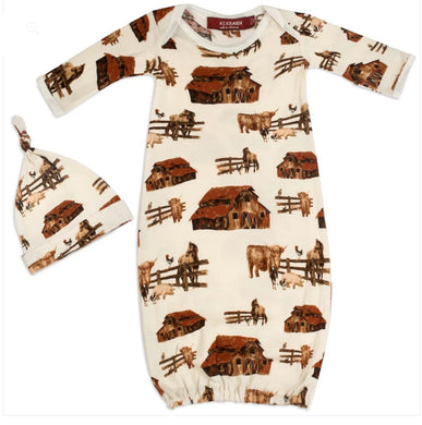 Milkbarn Gown and Hat Set, Homestead