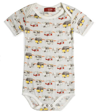 Milkbarn Short Sleeve One Piece , Vintage Trailers