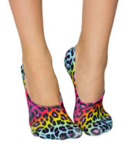 Living Royal No Show Socks , Neon Cheetah