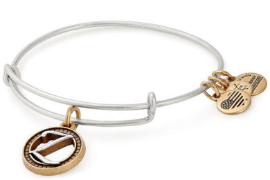 Alex and Ani, Two Tone Initial Bracelet letter Z