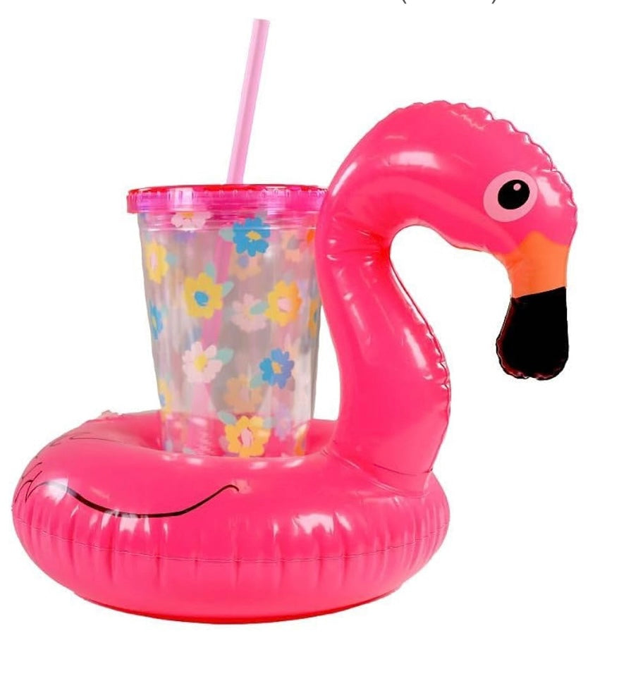 Simply Southern 16 oz Tumbler with Floatie (Flamingo)