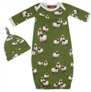 Milkbarn Gown and Hat Set, Sheep