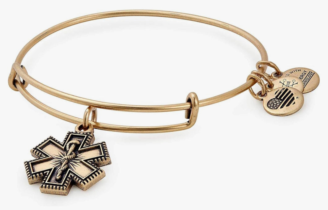Alex and Ani, Medical Charm Bangle Gold