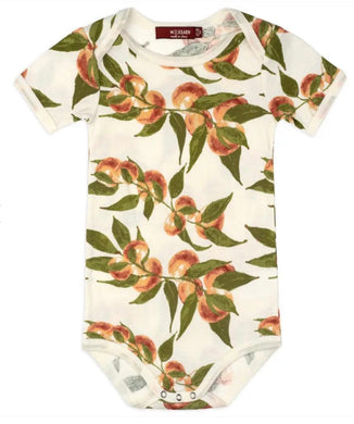 Milkbarn Short Sleeve One Piece , Peaches