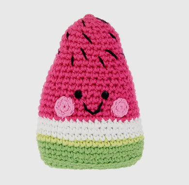 Peeble ,  watermelon slice baby  rattle
