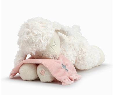 Pink Goodnight Prayer Mechanical Lamb