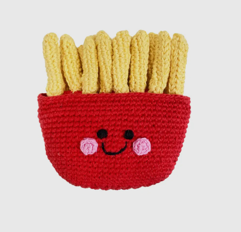 Peeble ,  french fry baby rattle