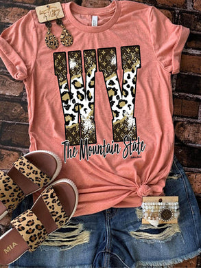 West Virginia, Coral Leopard LV T-Shirt