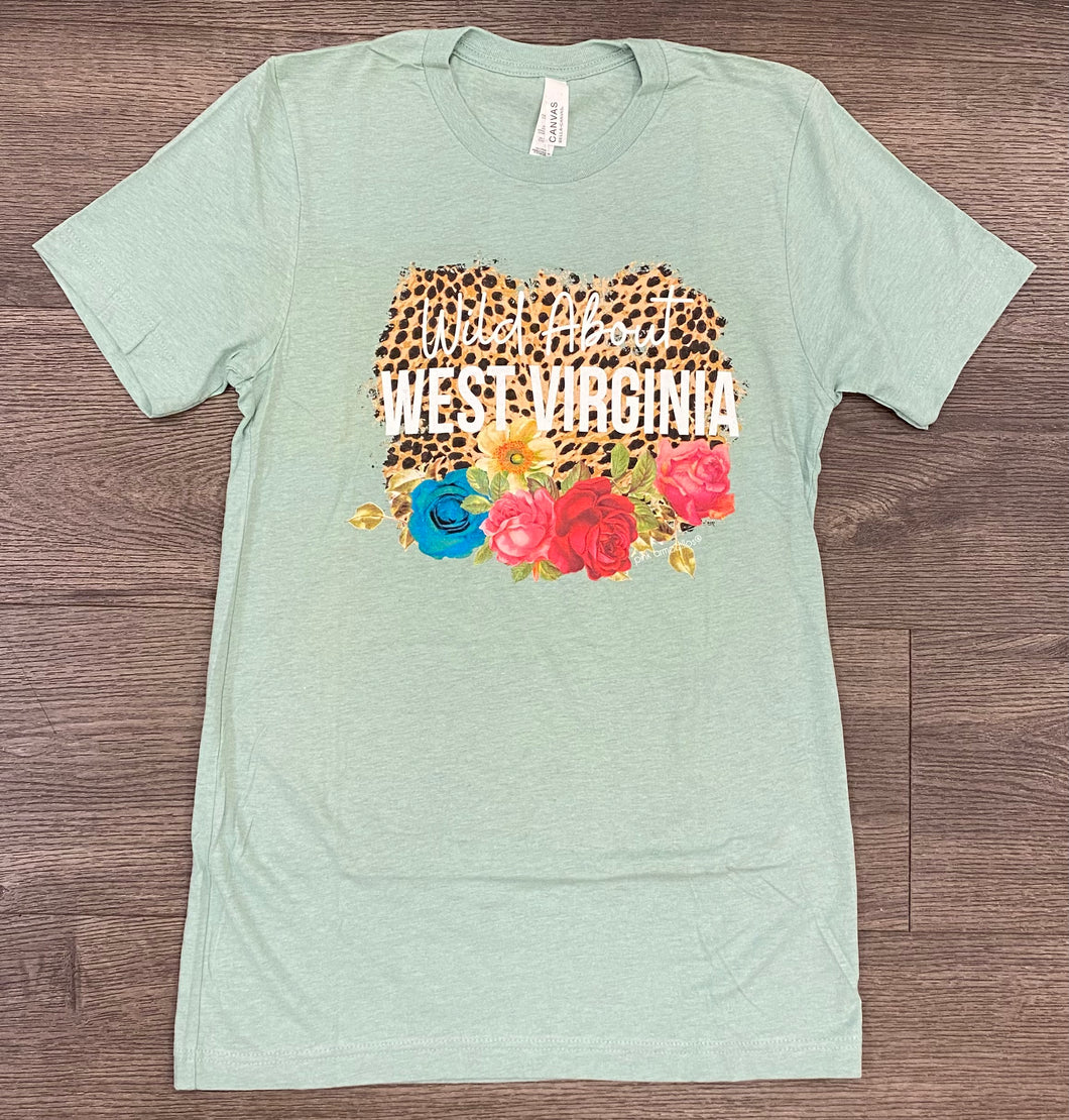 Wild about West Virginia Cheetah T-Shirt