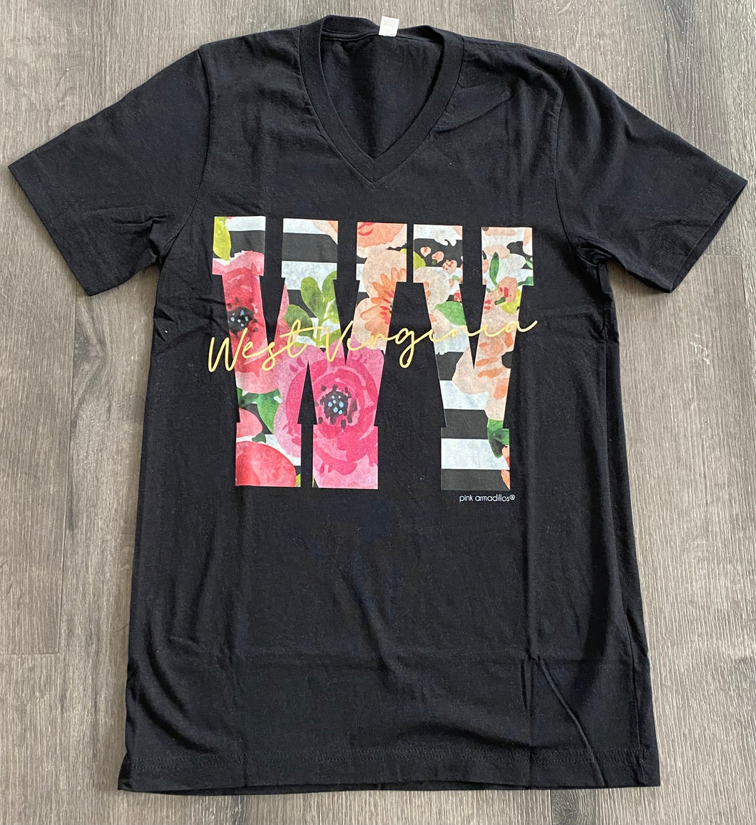West Virginia Floral WV T-Shirt