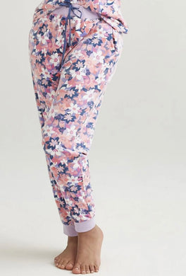 Vera Bradley Ribbed Jogger Pajama Pants in Rosa Blush