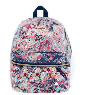 Packed Party, Confetti Clear Fashion Backpack