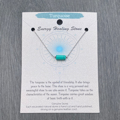 Energy Healing Stone Necklace Turquoise