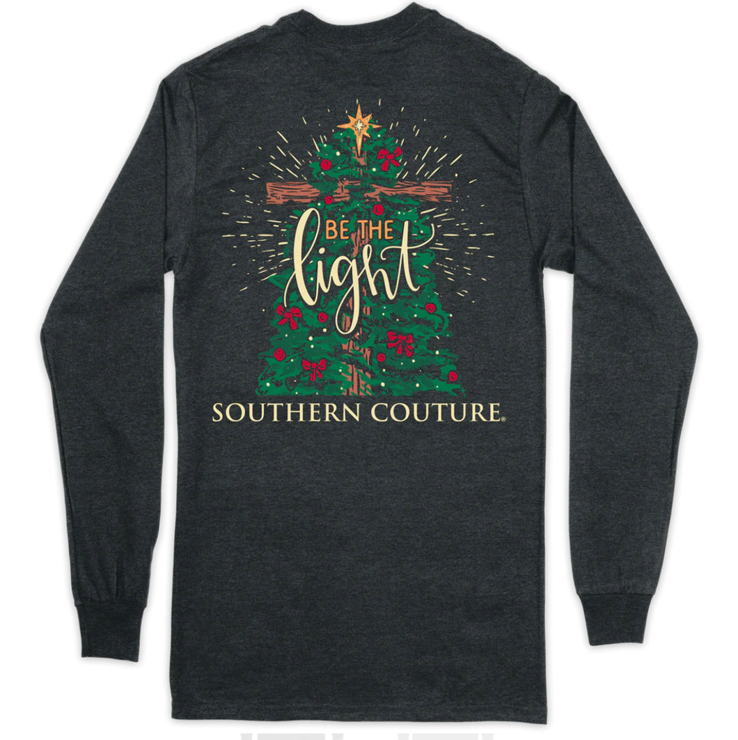 Southern Couture Be The Light Christmas Tree t-shirt