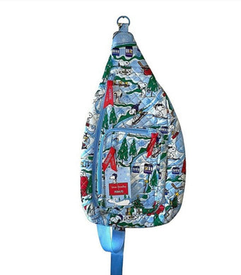 Vera Bradley & Peanuts SKI SLOPE SNOOPY Sling Backpack