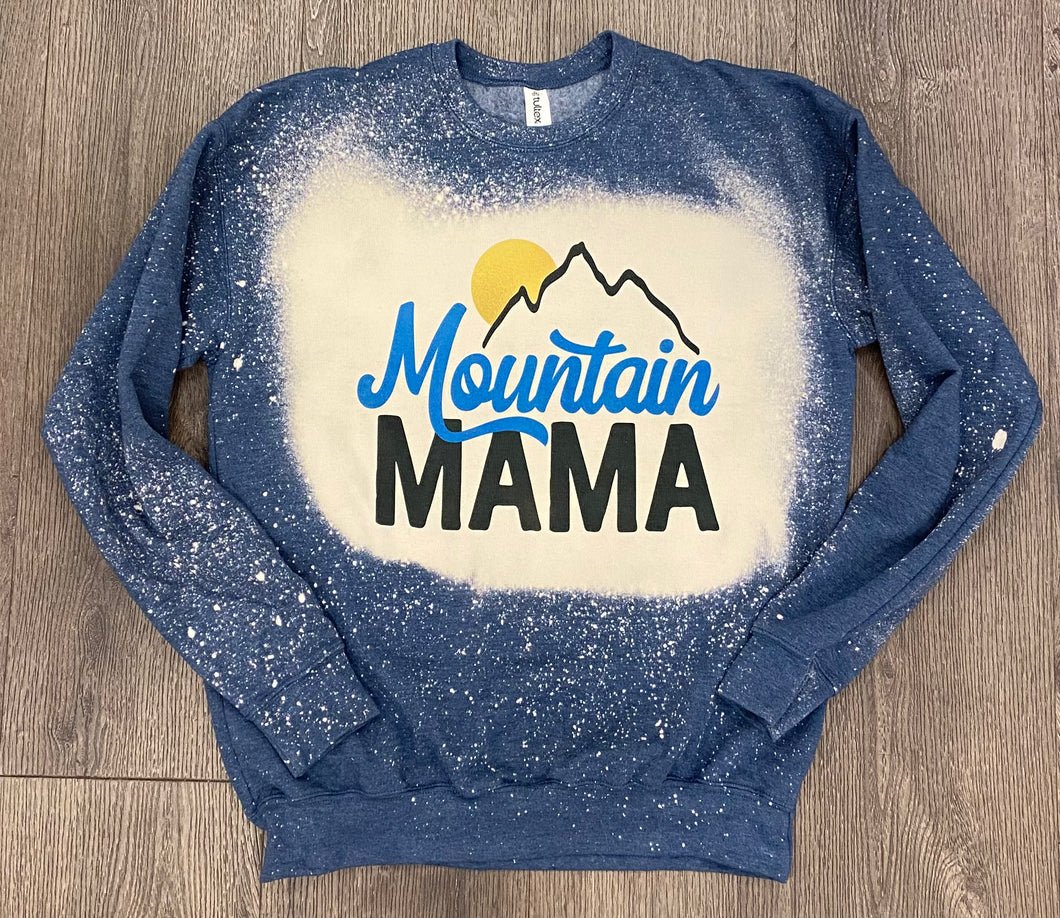 Mountain Mama Bleached Sweatshirt