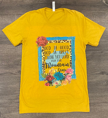 Thank you Lord for the Mountain State T-Shirt