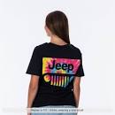 Black Tie-dye Jeep T-Shirt