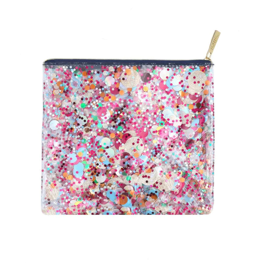 Packed Party, Sparkly Confetti Everything Pouch