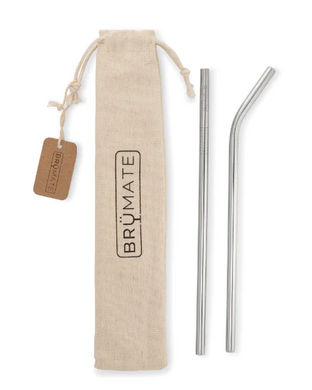 Brumate Stainless Steel Straws- Set of 2 Large