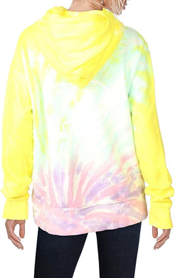 Ivory Ella Pastel Burst Hoodie Bright Yellow and Green