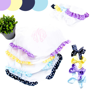 Diaper Cover with Polka Dot Ruffles