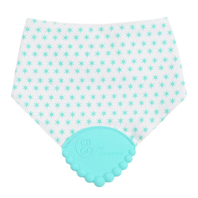 Crewbeads, Drool Bib with 100% Silicone Teether and Waterproof Liner